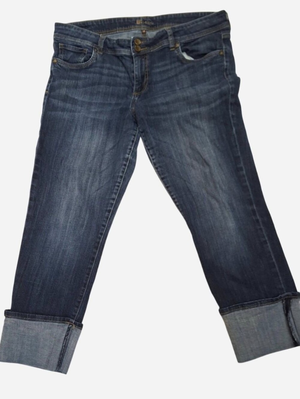 ✨ KUT from the Kloth Cuffed Crop Jeans ✨